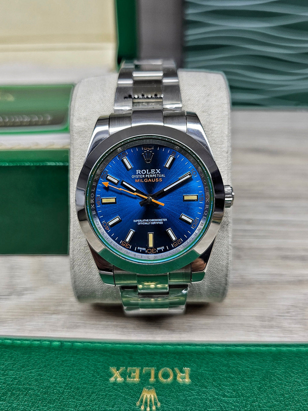 Rolex Milgauss Blue Dial 40mm