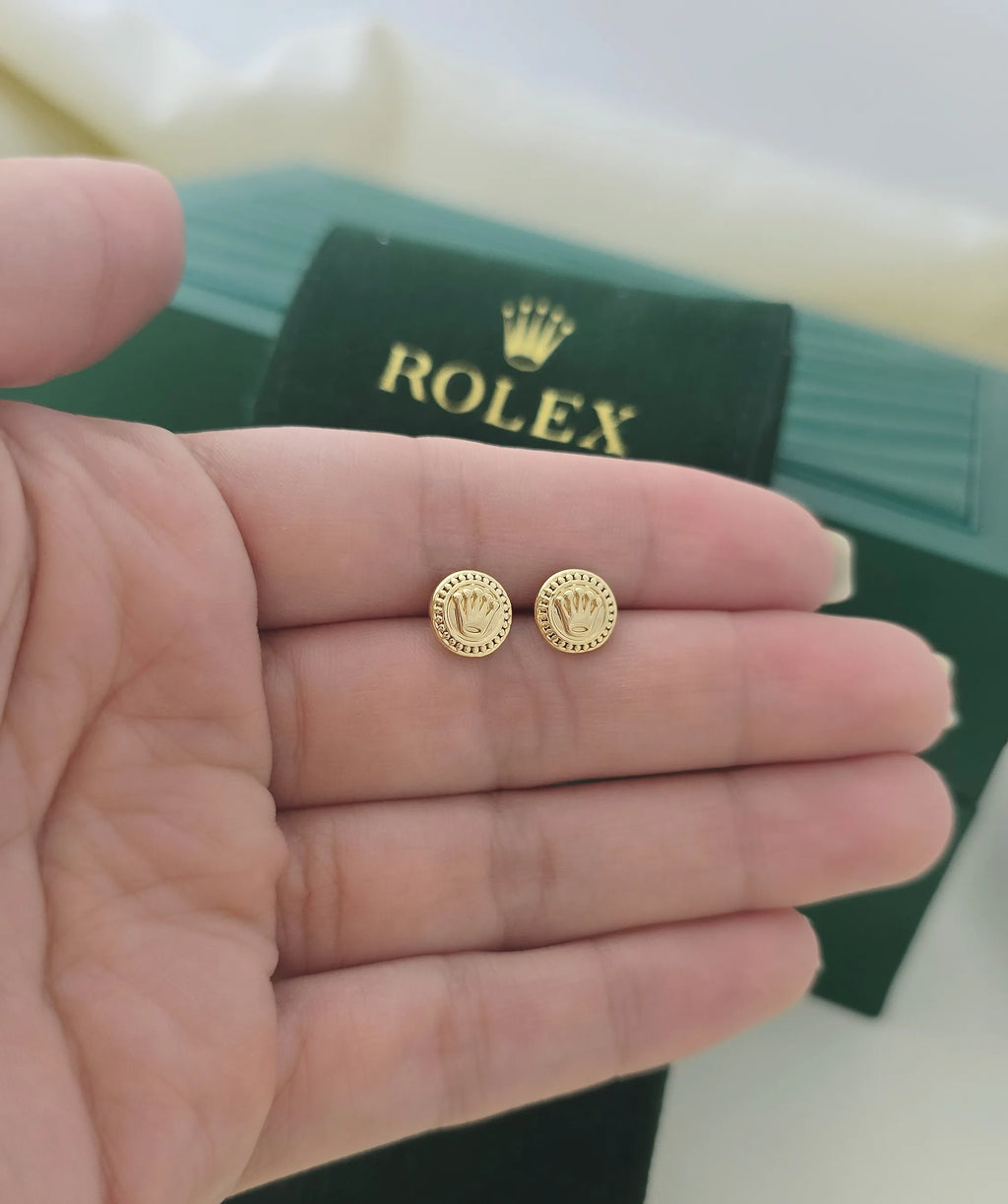 Aretes Topo Rolex 8mm