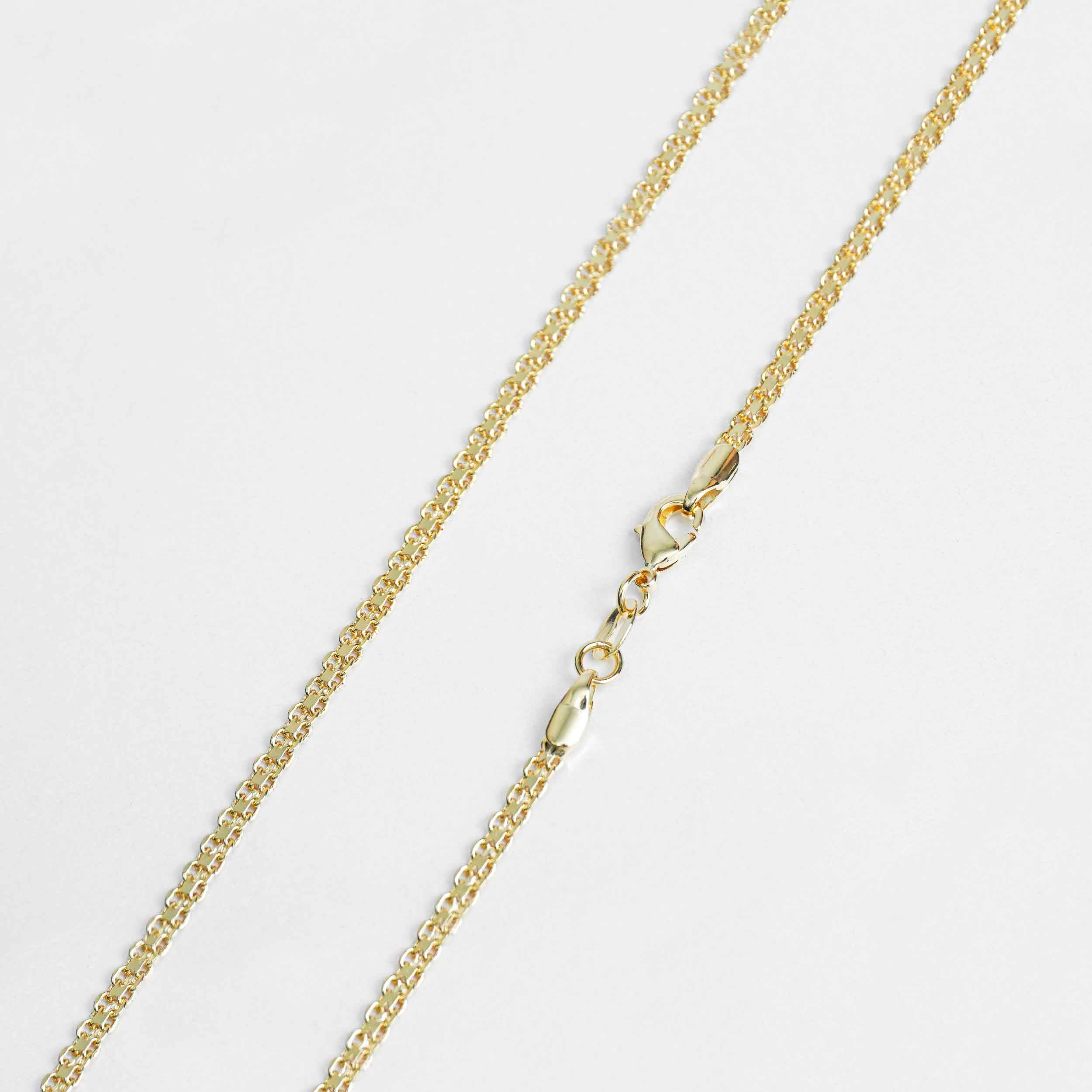 ⭐ COMBO Dije Caballo de Mar, Arete Caballito de Mar y Cadena Tejido Chino 3 mm 45 Cms