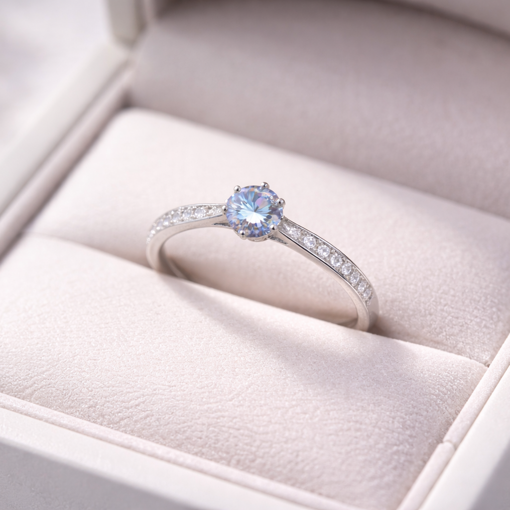 Anillo Lumiere Boreal Pave Ajustable