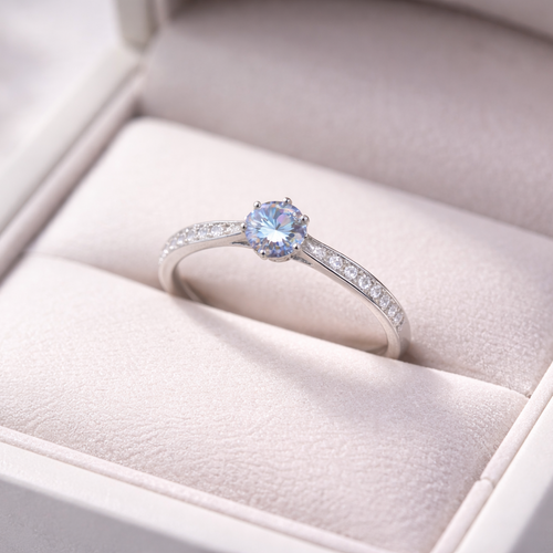 Anillo Lumiere Boreal Pave Ajustable