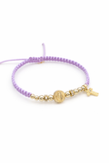Pulsera Guadalupana Con Cruz Colgando