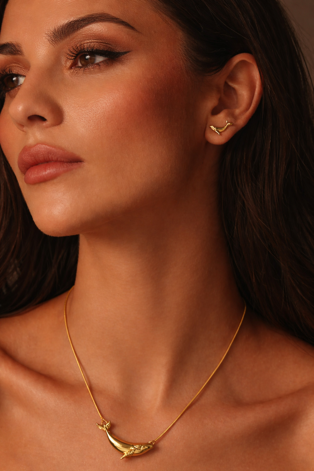 Set de Collar + Aretes Ballena