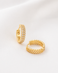 Aretes Candonga Twin Crystal 20mm