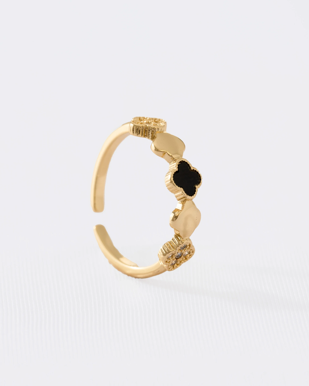 Anillo Duality Clover Ajustable