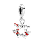Charm Mickey Mouse y Minnie Mouse Besándose