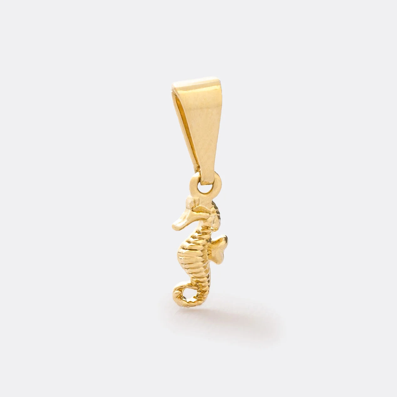 ⭐ COMBO Dije Caballo de Mar, Arete Caballito de Mar y Cadena Tejido Chino 3 mm 45 Cms