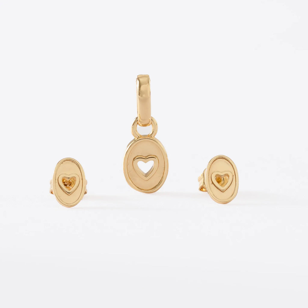 Cadena Cubana con Destellos Punteras 45 Cms + Conjunto Golden Love