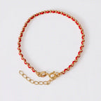 Pulsera Hilo Rojo Laminado 15 Cms + Extensor