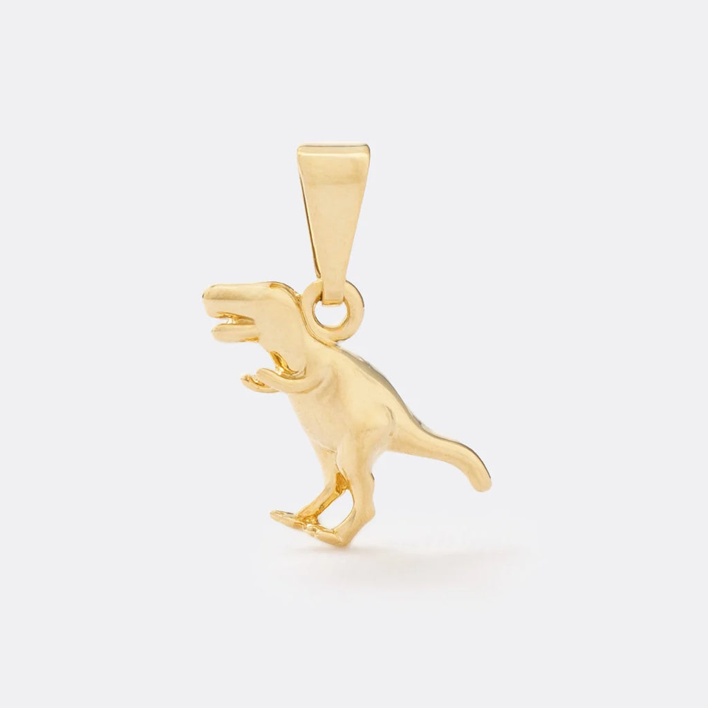 ⭐ COMBO Dije T-Rex y Cadena Cubana Sol 45 Cms