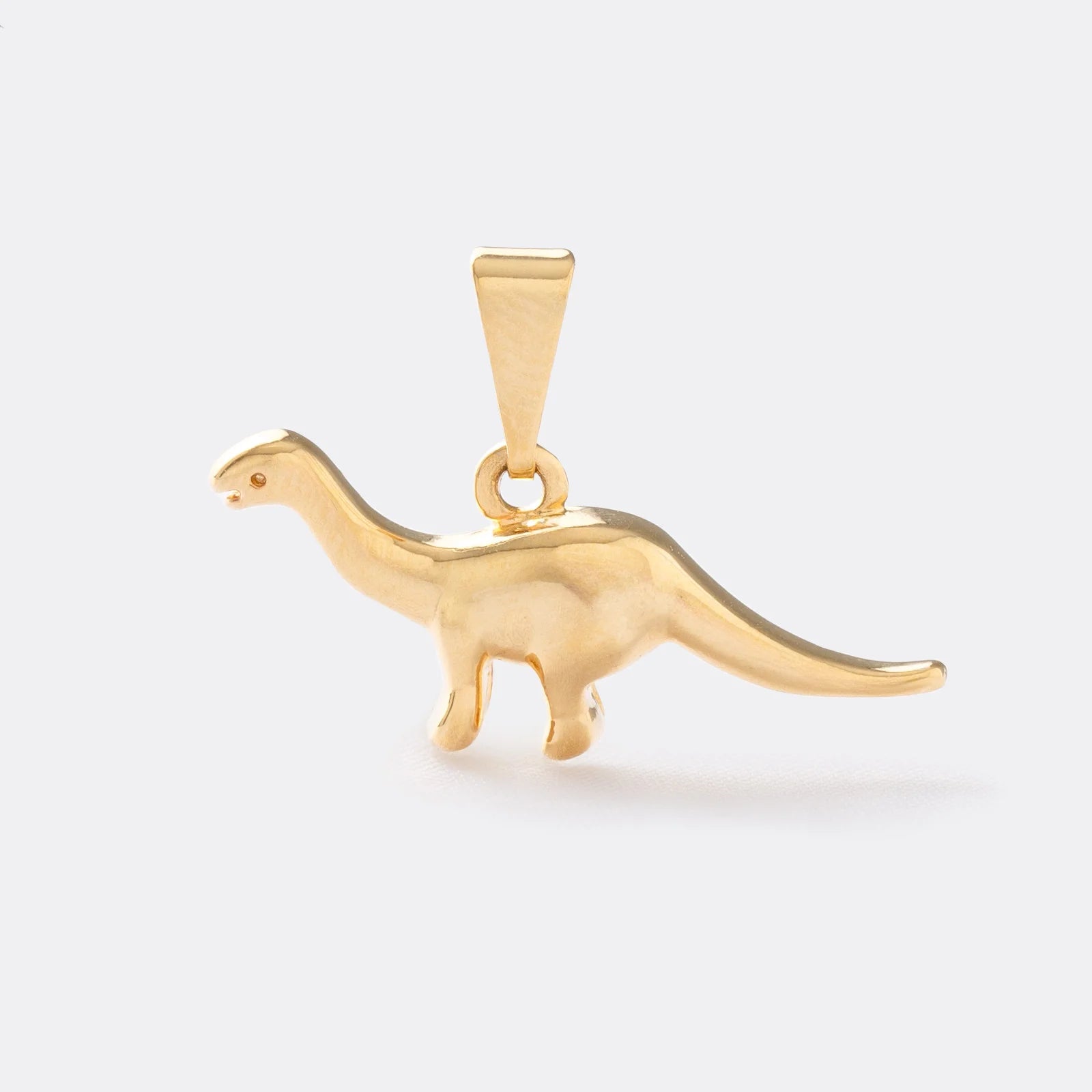⭐ COMBO Dije Brachiosaurus y Cadena Cubana Sol 45 Cms