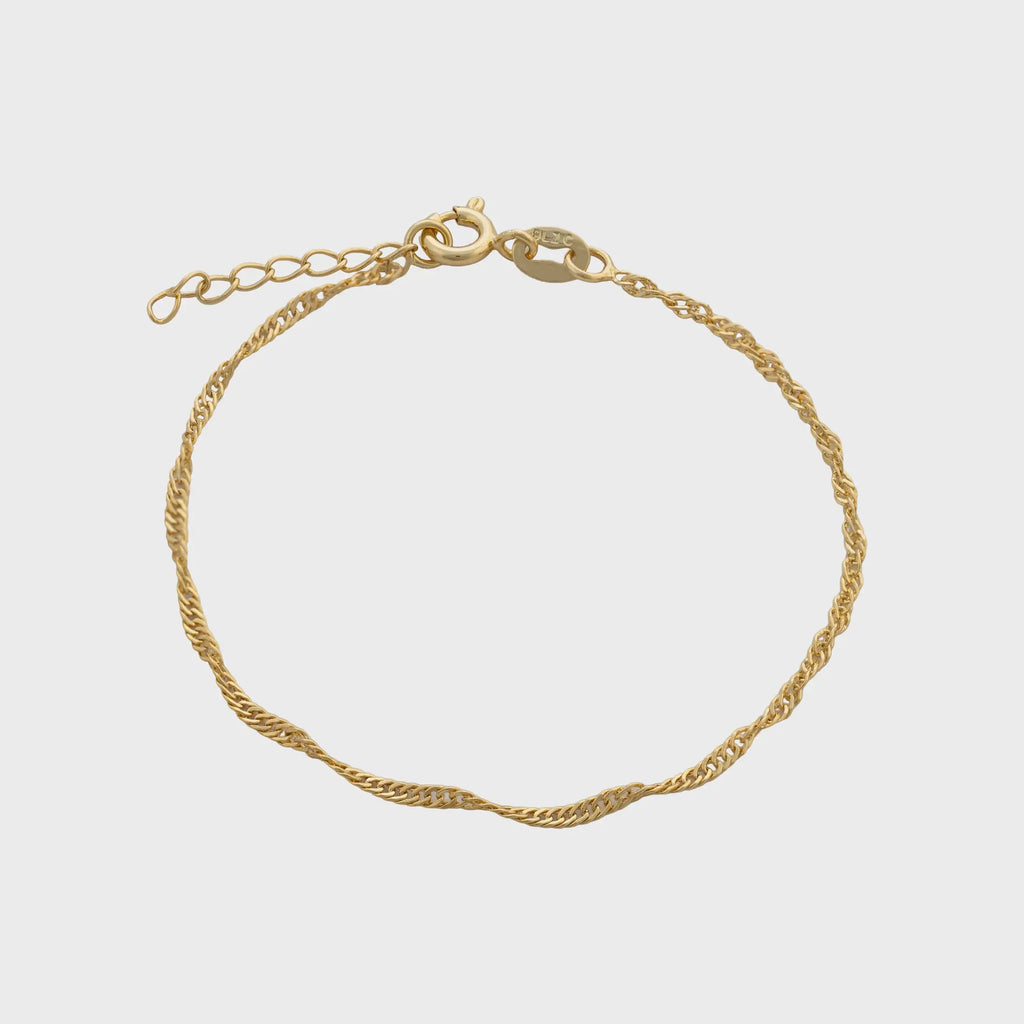 Pulsera Singapur 16 Cms 1.5 mm + Ext