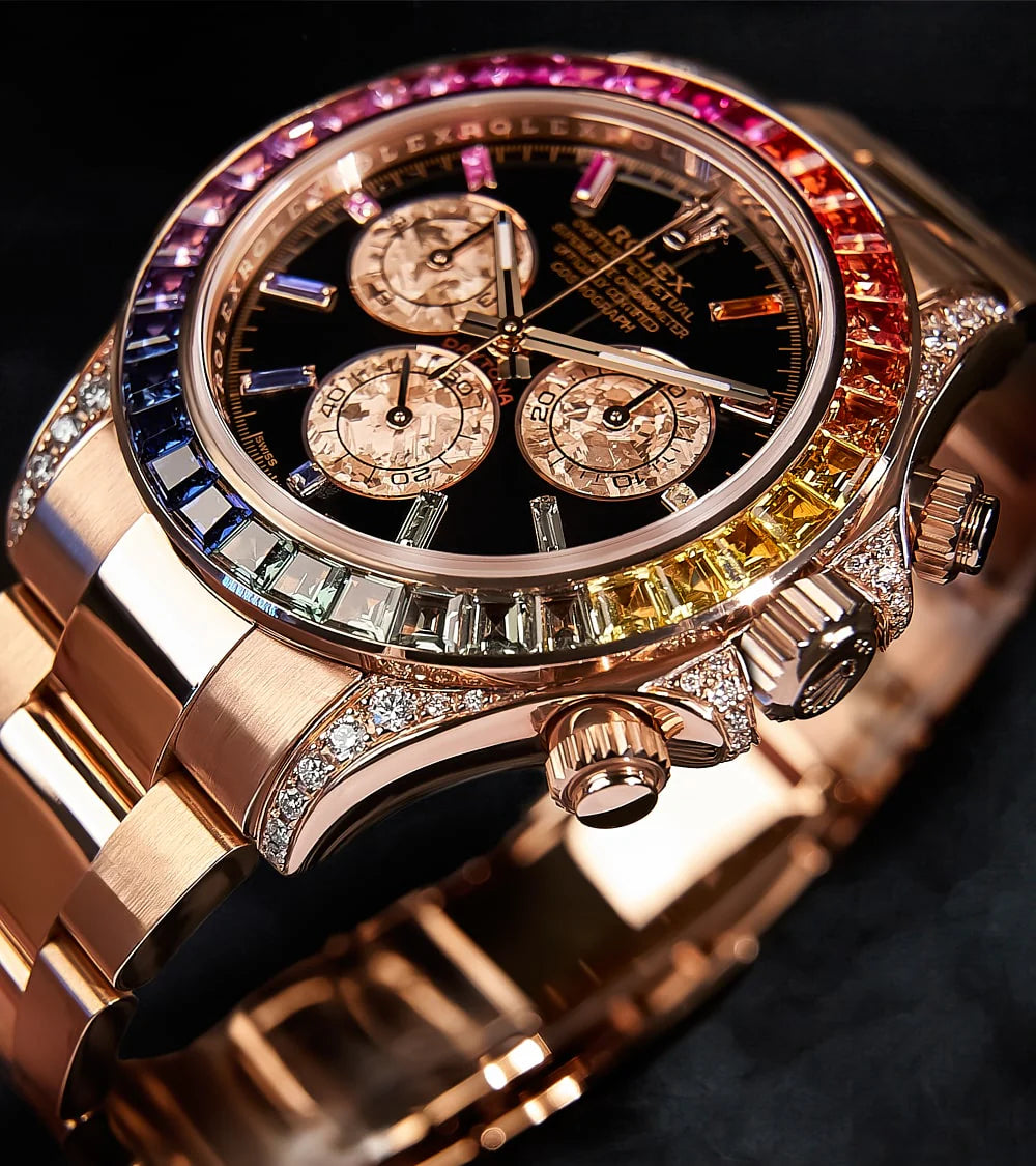 Rainbow Dial Rolex Daytona Rose Gold
