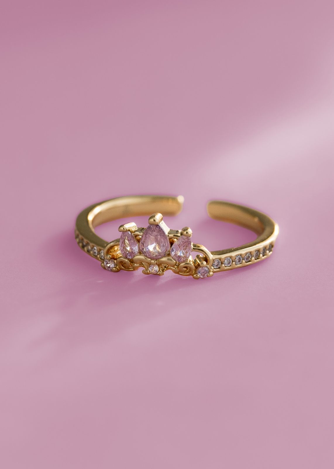 Anillo pink real / ajustable