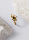 Anillo green bloom / ajustable