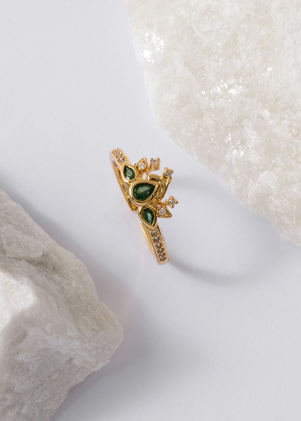 Anillo green bloom / ajustable