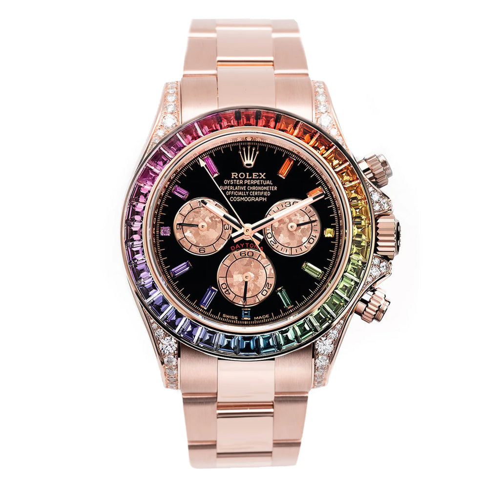Rainbow Dial Rolex Daytona Rose Gold