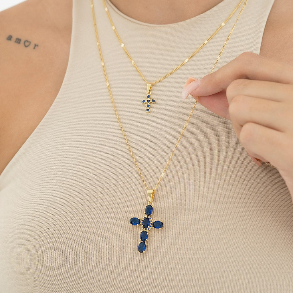 Cadena Destellos 60 CM + Dije Blue Brightness