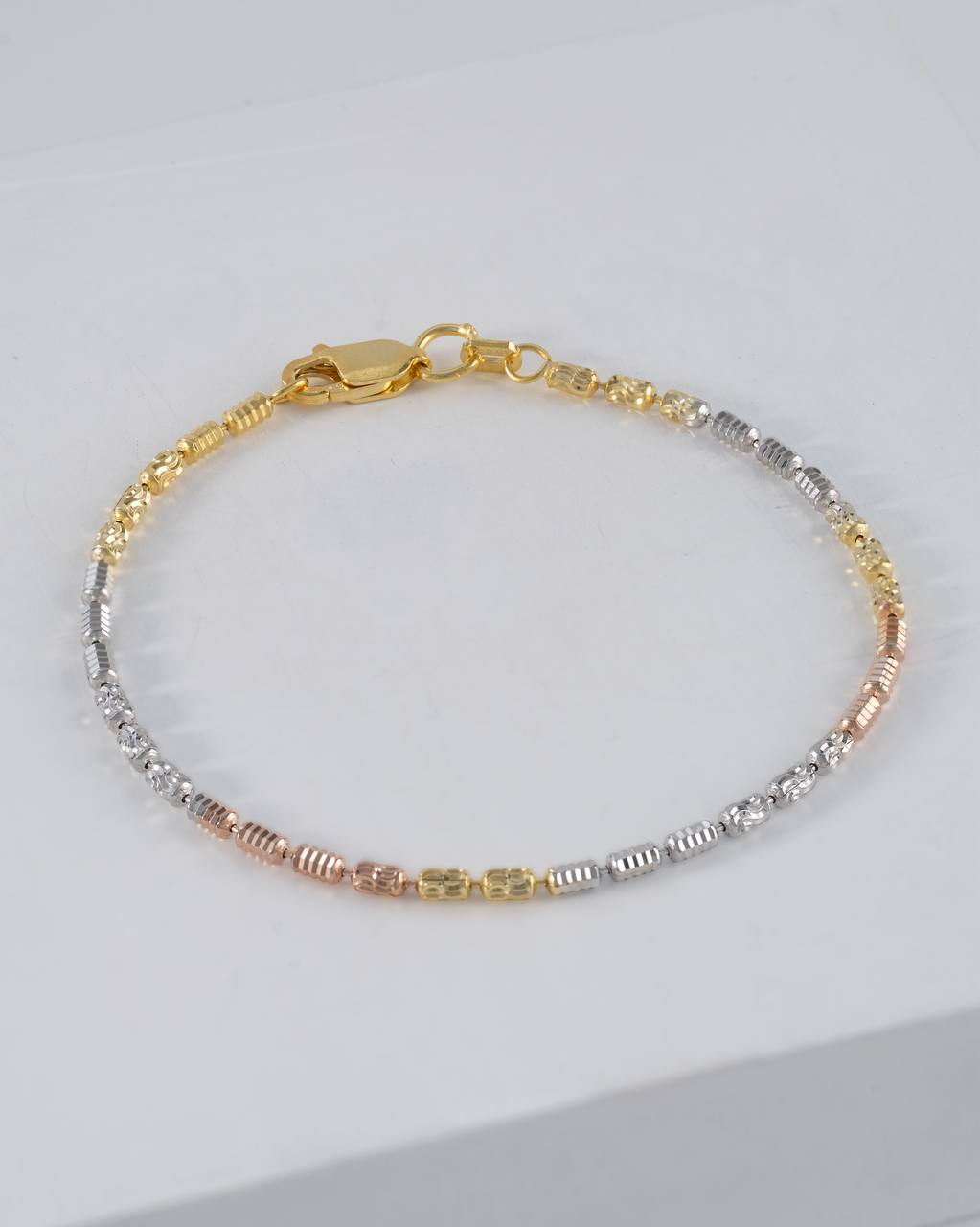 Pulsera Barril Prismc IT 16 Cms (3 Tipos de Oro)