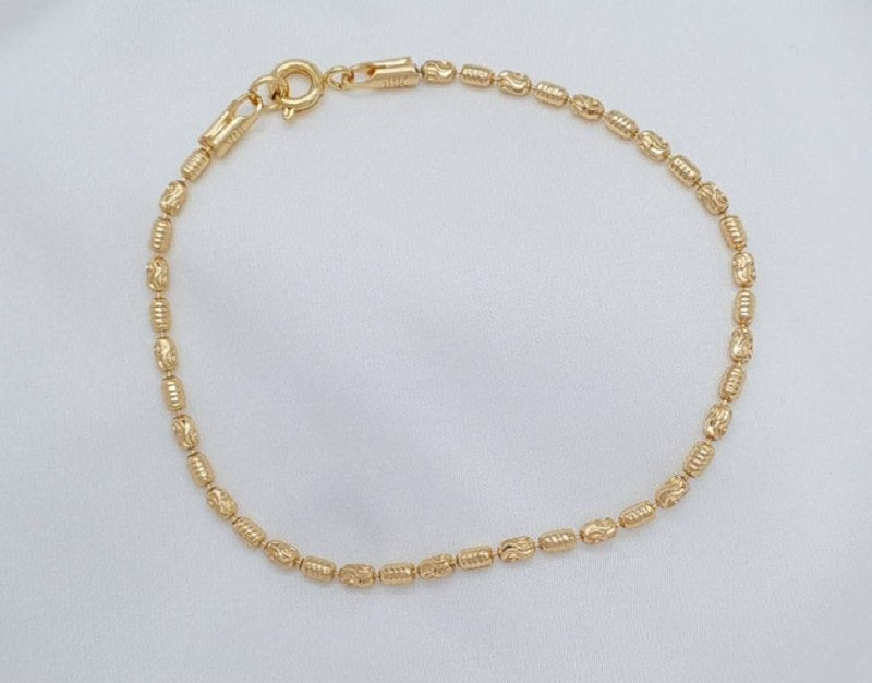 Pulsera barril tallada 18 cms