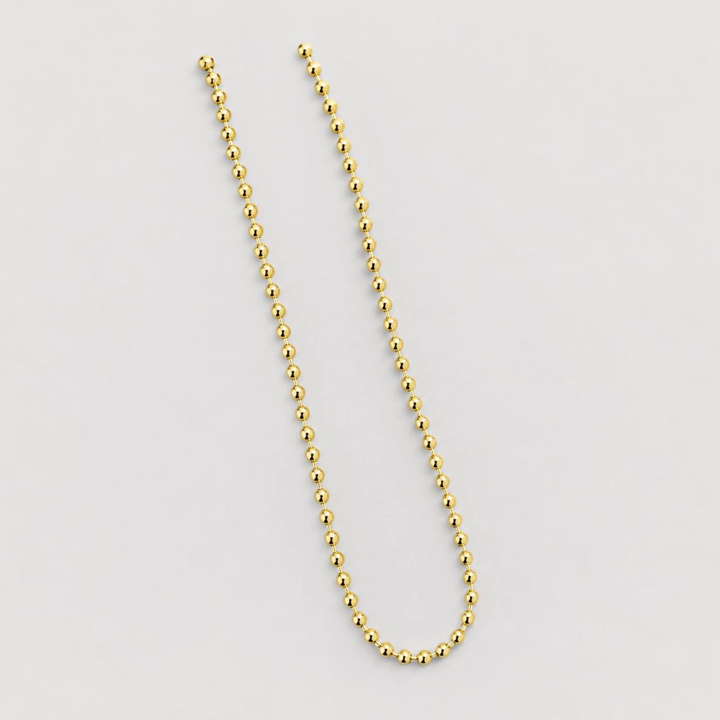 Cadena Balín Italiano diamantado y tallado 60 CM