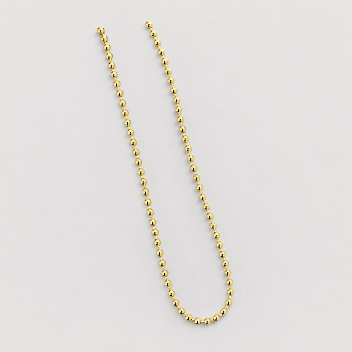 Cadena Balín Italiano diamantado y tallado 60 CM